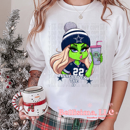 Dallas Cowboys Grinch DTF HTV