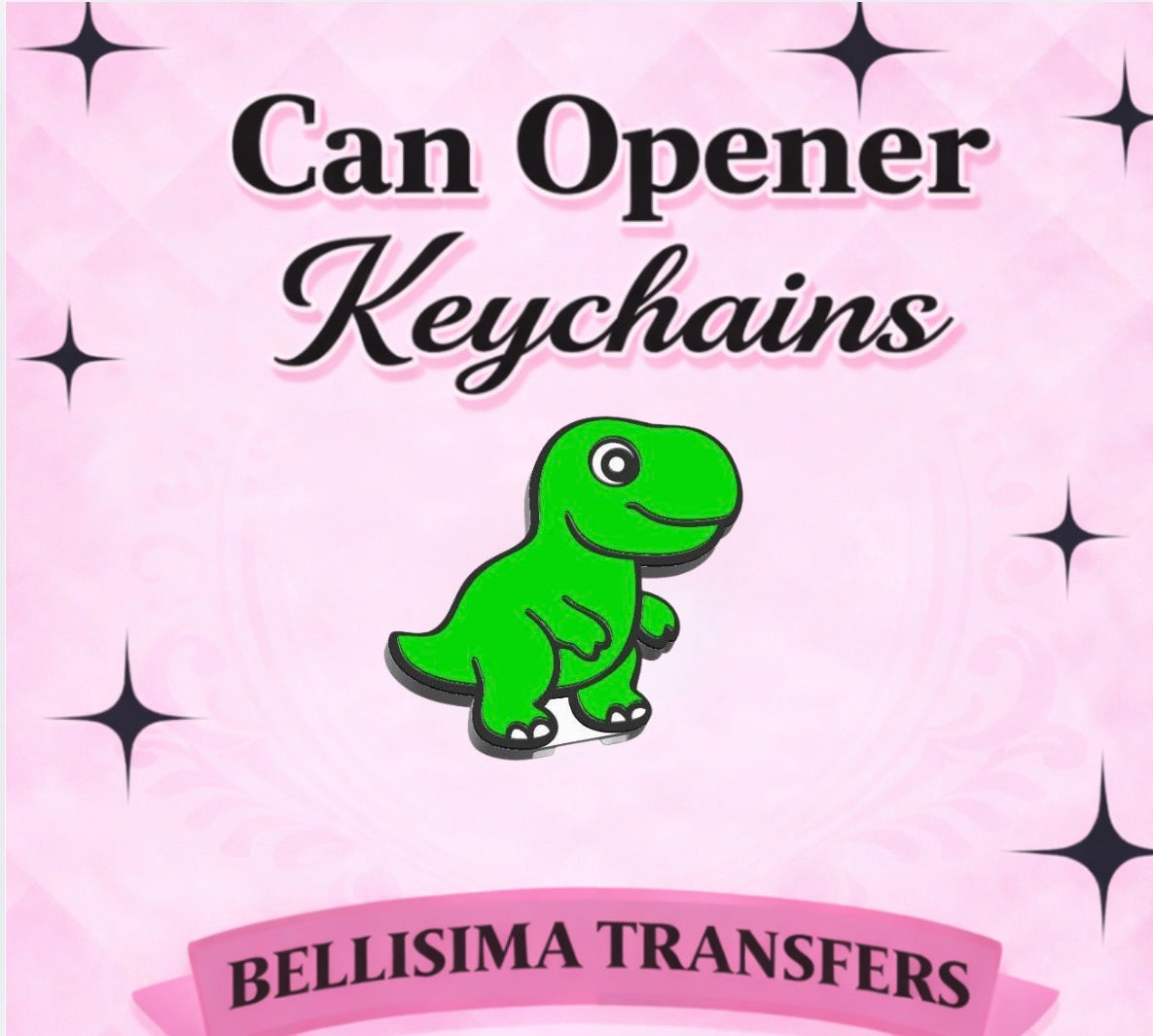 Dino Can Opener Key Chain