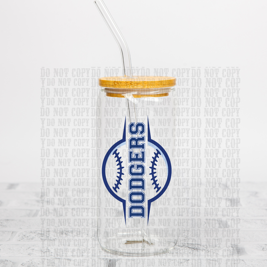 LA Baseball UV DTF Cup Decal