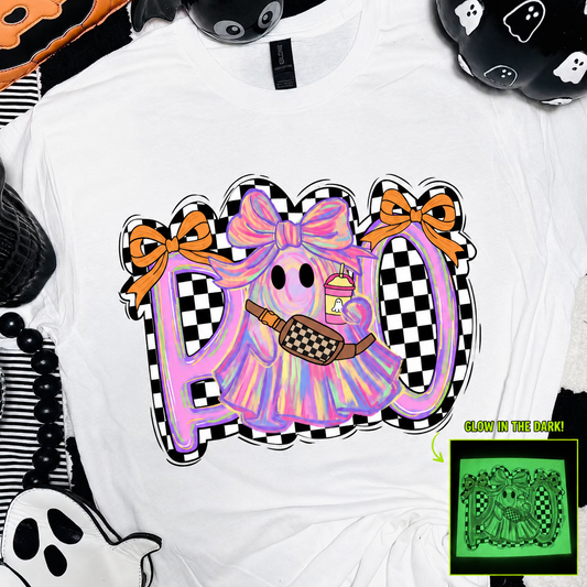 Glow in the Dark CHECKER GHOST DTF
