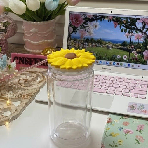 16oz Sunflower– 3D Printed Tumbler Lid Accessory
