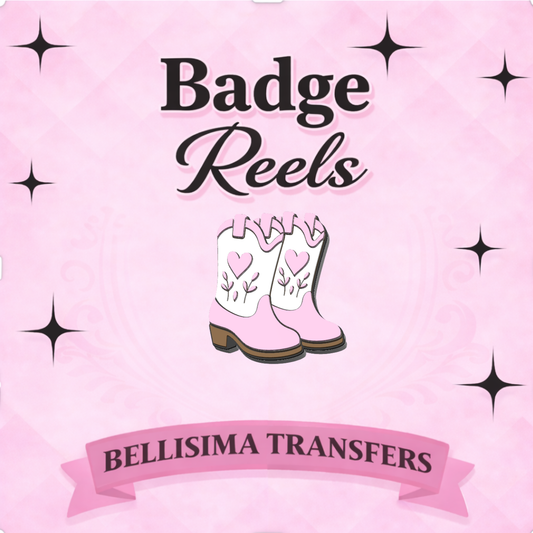 3D pink boots  Badge REEL
