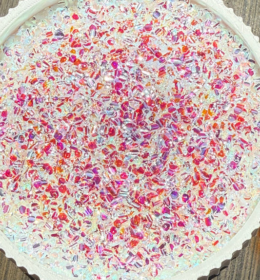 HILL COUNTRY SUNSET 3D Shattered Glass  GLITTER