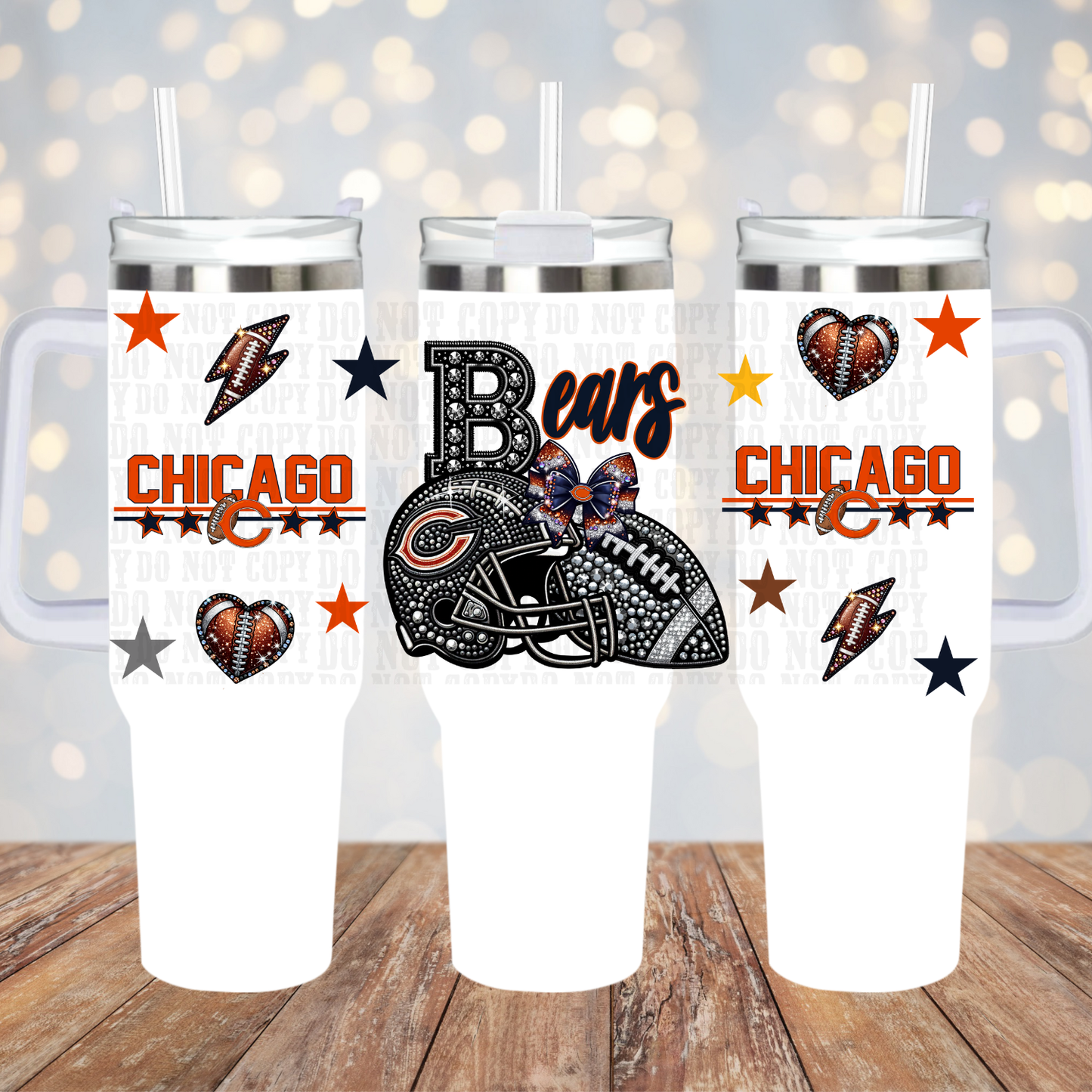 40oz 2026 Faux Rhinestone  Bundle UV DTF CUP WRAP