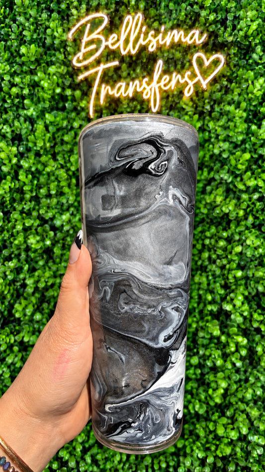 24oz Acrylic Ink Swirl Blank Tumbler – Epoxy Ready DIY Tumbler Blank
