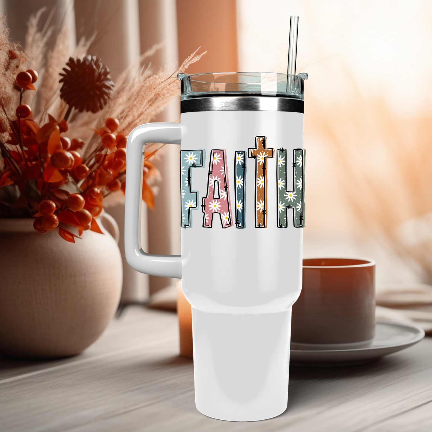 FAITH Daisy  UV DTF Decal