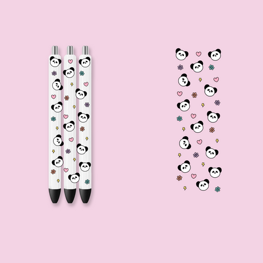 Pandas  UV DTF Pen Wrap