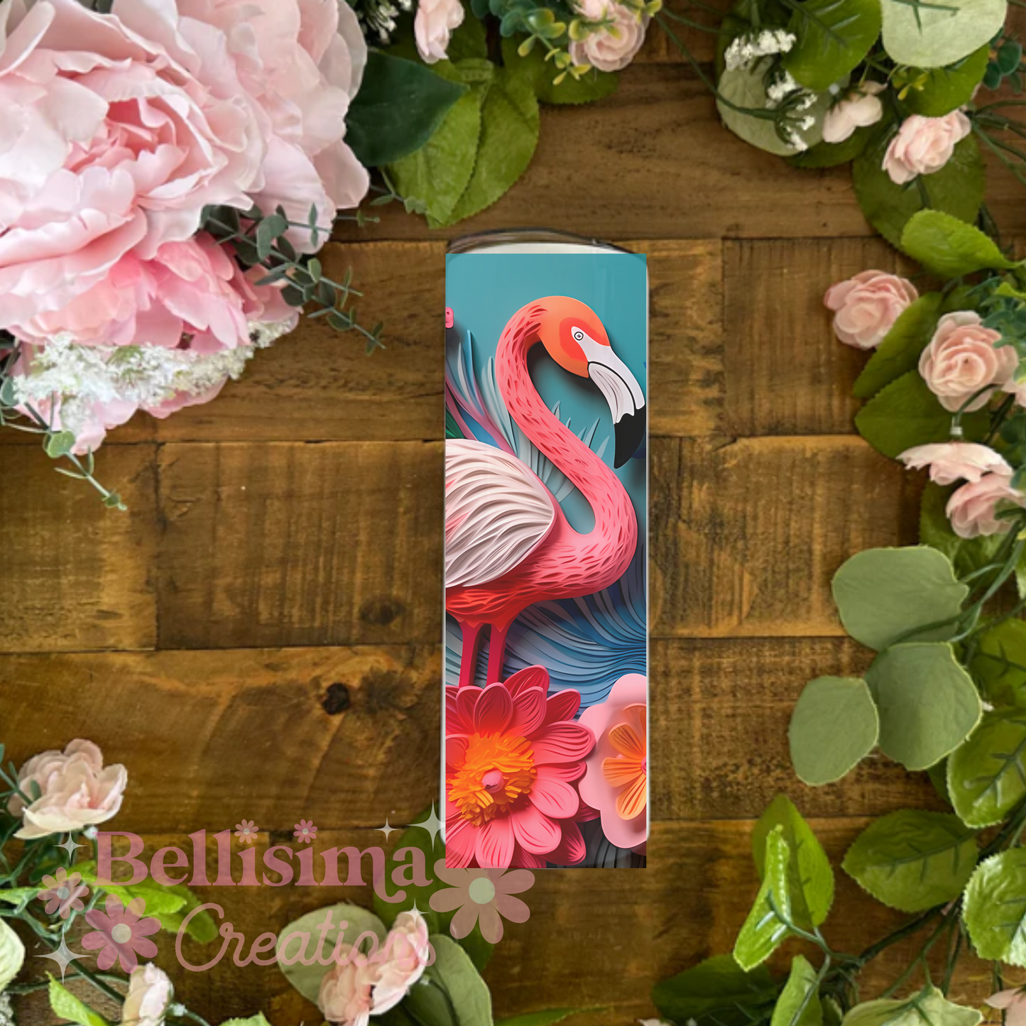 3D Flamingo Sublimation Print