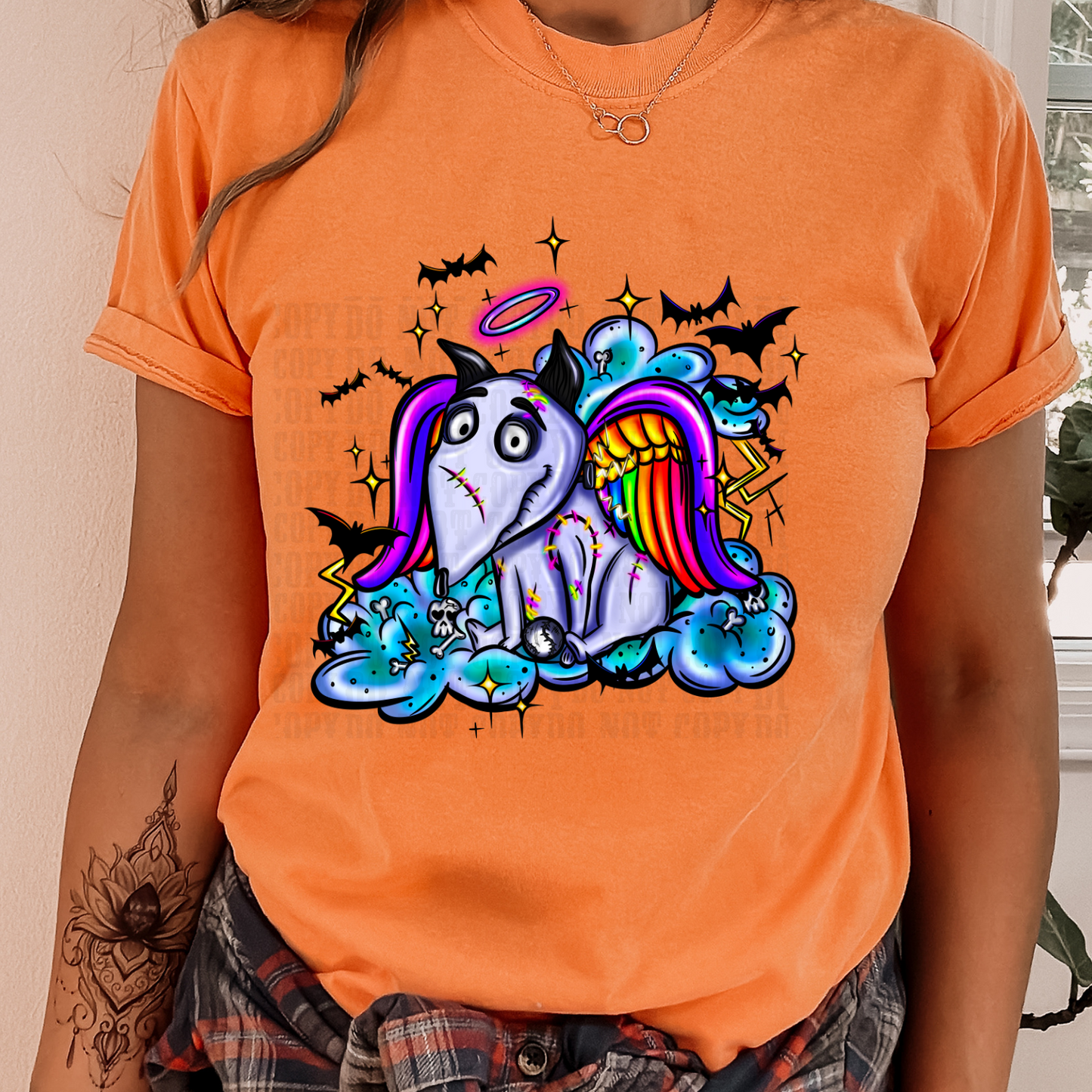 Frankenweenie- Lisa Frank Inspired DTF