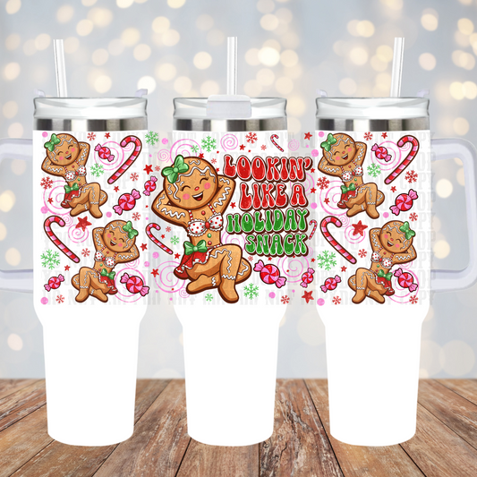 40oz GINGY SNACK UV DTF CUP WRAP