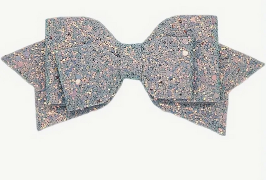 Glitter Bow Straw Toppers