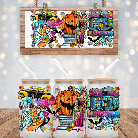 HALLOWEEN TOWN UV DTF CUP WRAP