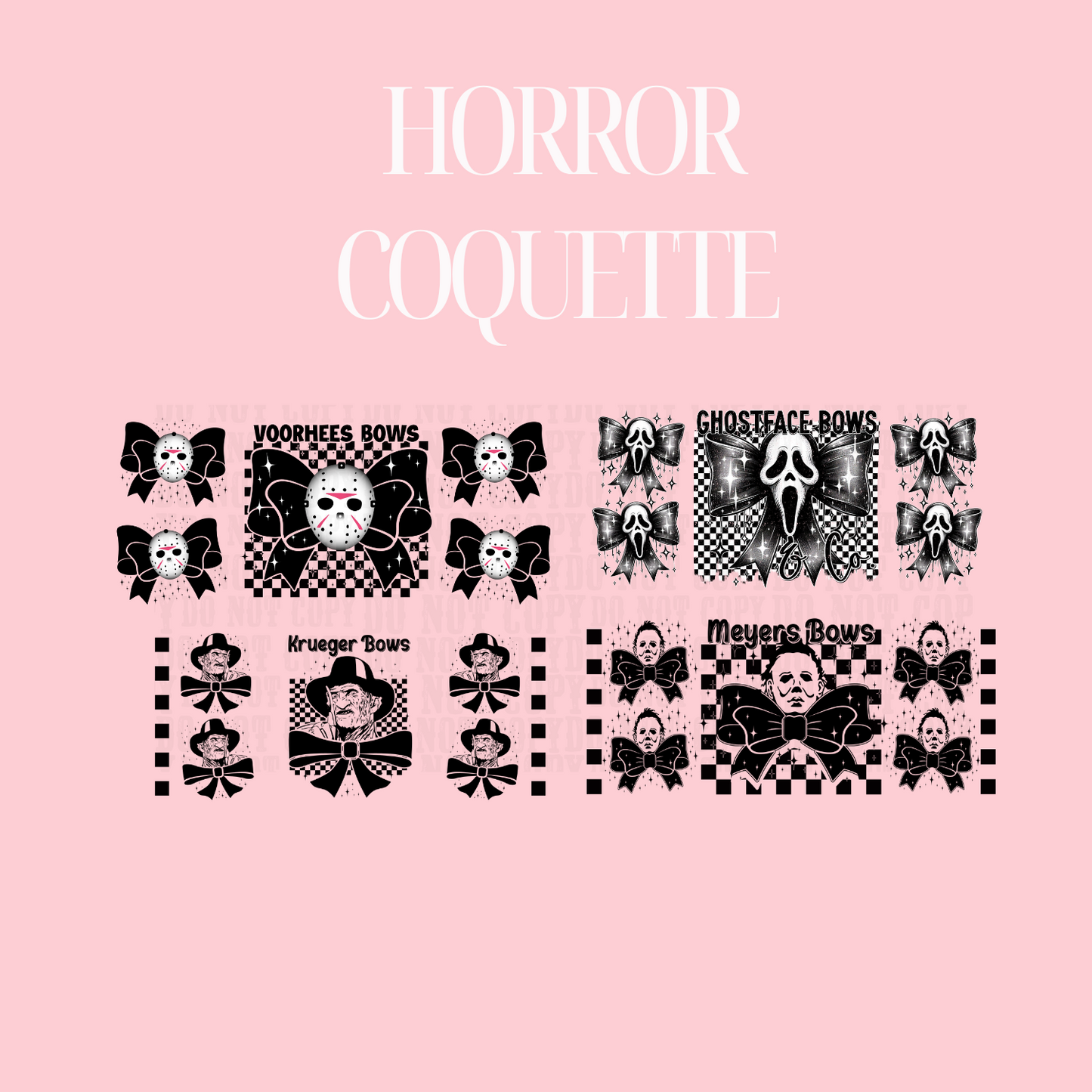 HORROR COQUETTE BUNDLE for Tumbler Keychains