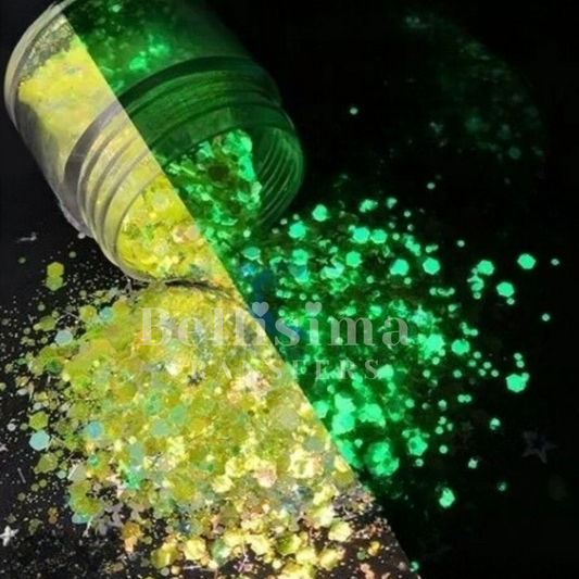 ELECTRIC CITRUS - Glow in the Dark Chunky Mix