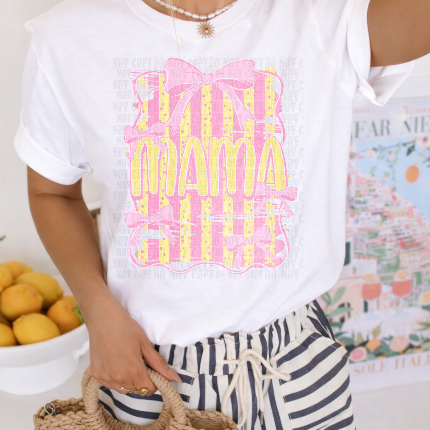 Preppy Striped Mama DTF