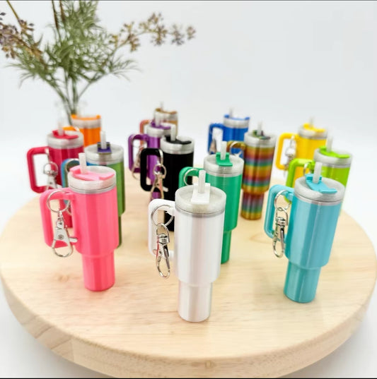 3D Tumbler Chapstick Key Chains