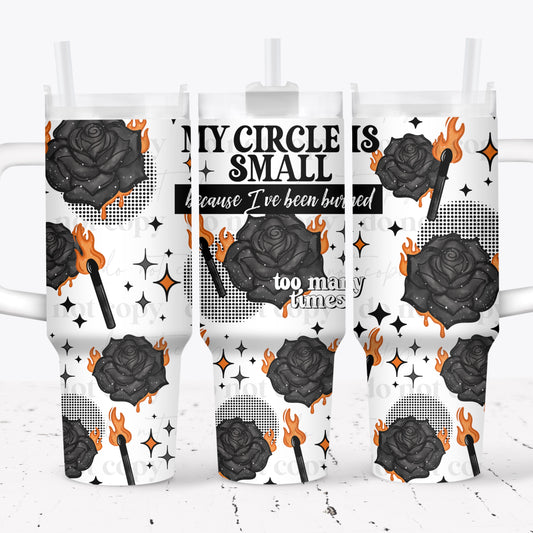 SMALL CIRCLE 40OZ UV DTF CUP WRAP