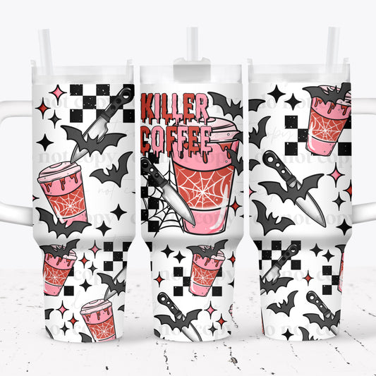 KILLER COFFEE 40OZ UV DTF CUP WRAP
