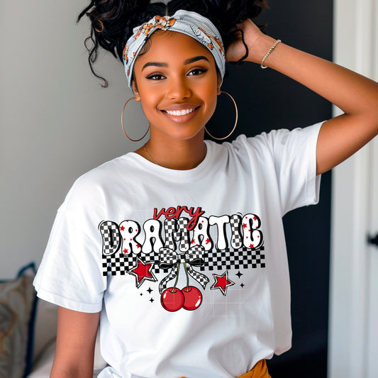 CHECKERED CHERRY VERY DRAMATIC DTF