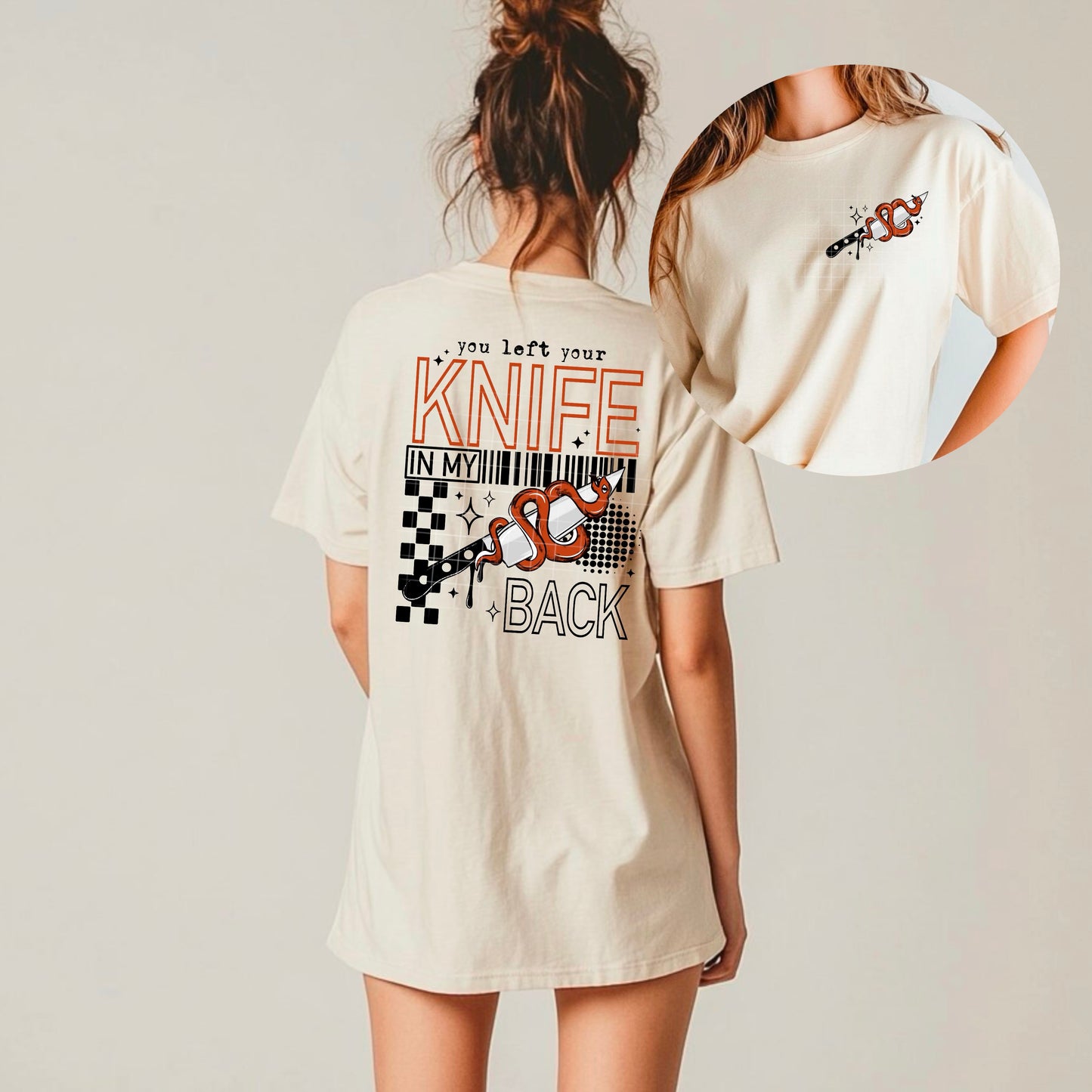 KNIFE IN MY BACK WITH POCKET DTF