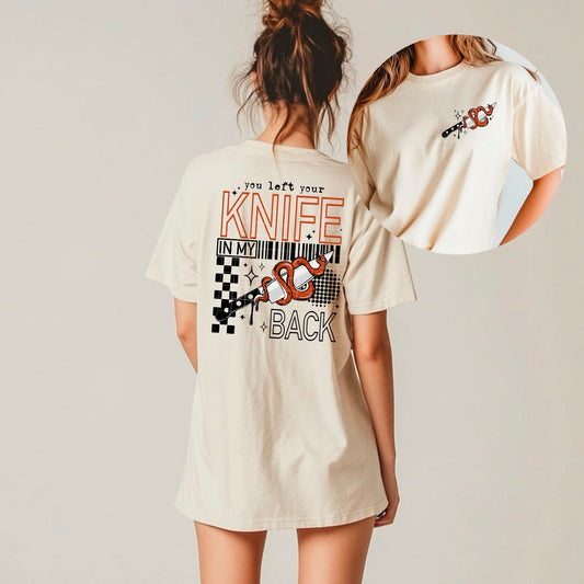 KNIFE IN MY BACK WITH POCKET DTF