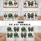 COQUETTE JAGS FOOTBALL BUNDLE UV DTF CUP WRAP