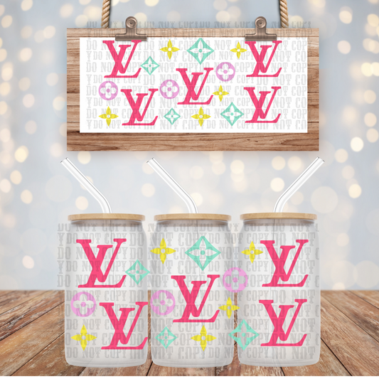 Colorful Boujee UV DTF Cup Wrap