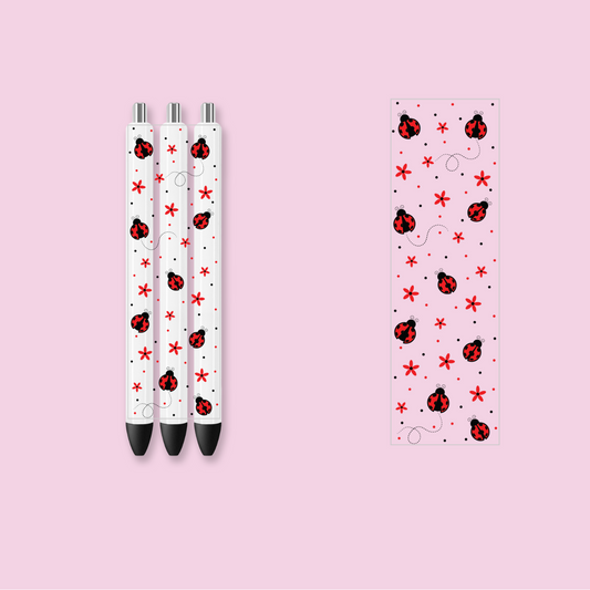 Lady Bugs UV DTF Pen Wrap