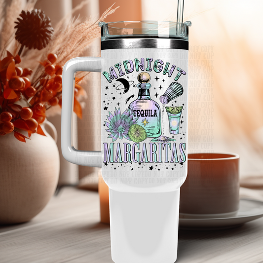 40oz Midnight Margaritas UV DTF Decal