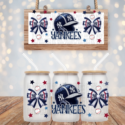 NYC Baseball UV DTF Cup Wrap