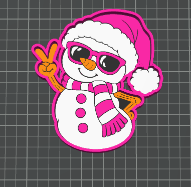 PEACE FROSTY Trinket Tray | Cute 3D Printed Catch-All Dish