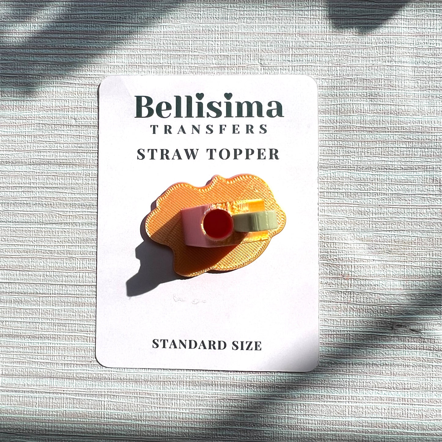 3D MELTED POPSICLE  STRAW TOPPER - STANDARD