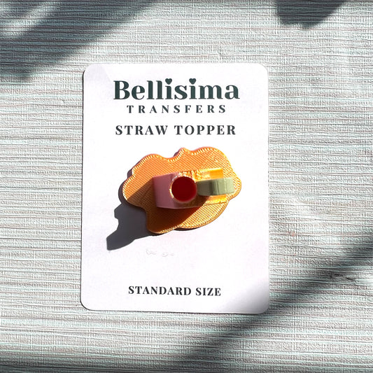 3D MELTED POPSICLE STRAW TOPPER - STANDARD