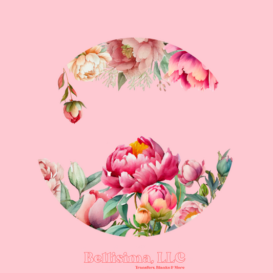 Pink Peonies UV DTF Lid Decal