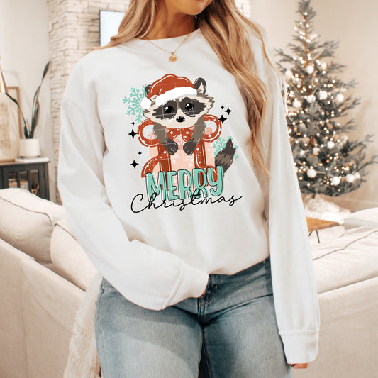 RACOON MERRY MUG CHRISTMAS  DTF