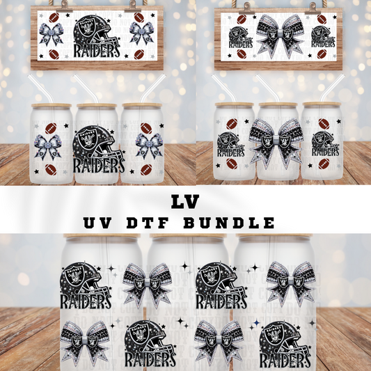 COQUETTE  LV FOOTBALL BUNDLE UV DTF CUP WRAP