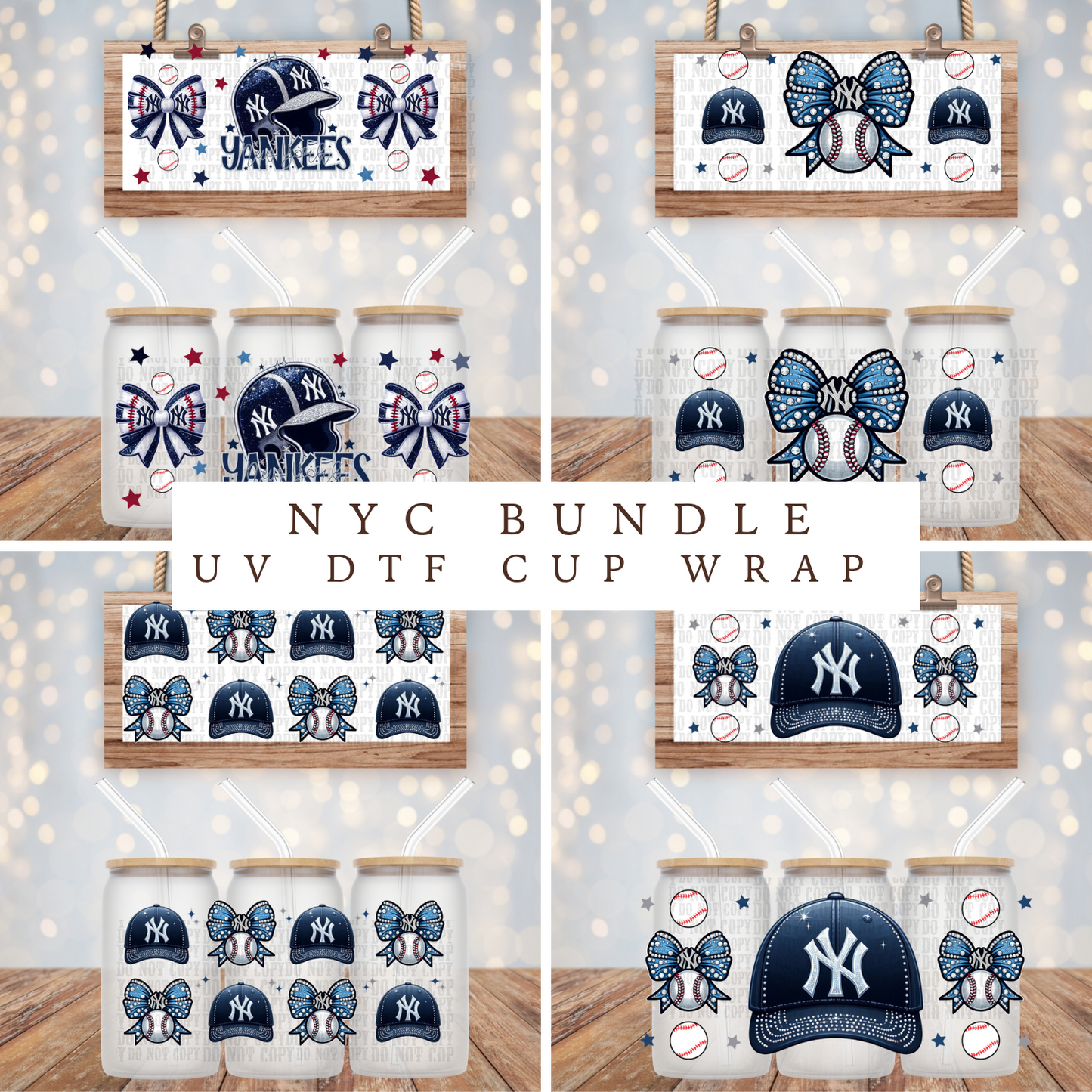 NYC BUNDLE  UV DTF CUP WRAP - SHOP EXCLUSIVE