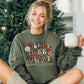 CHECKERED MERRY STACKED  DTF
