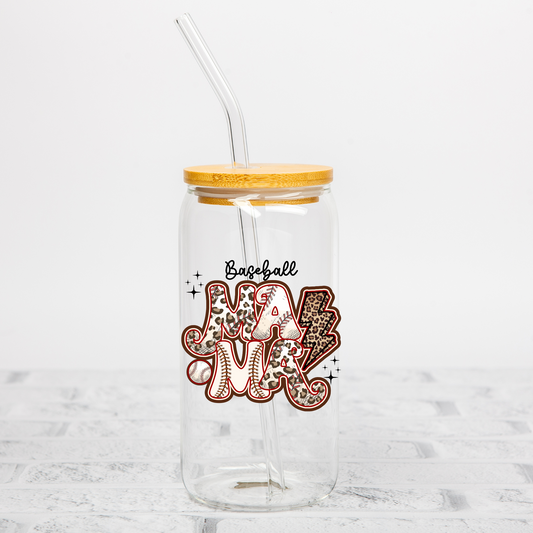 Retro Baseball Mama UV DTF Decal