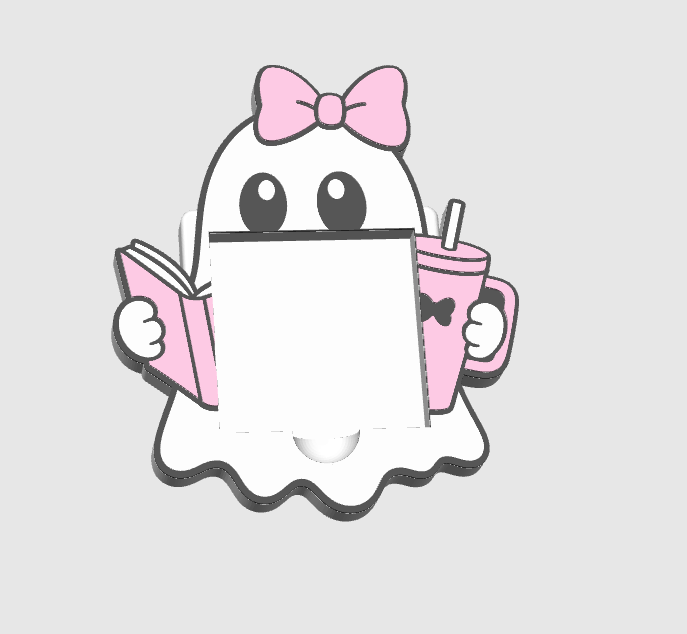 BOOK GHOST Sticky Note Holder | Desk Decor |  Desk Accessories