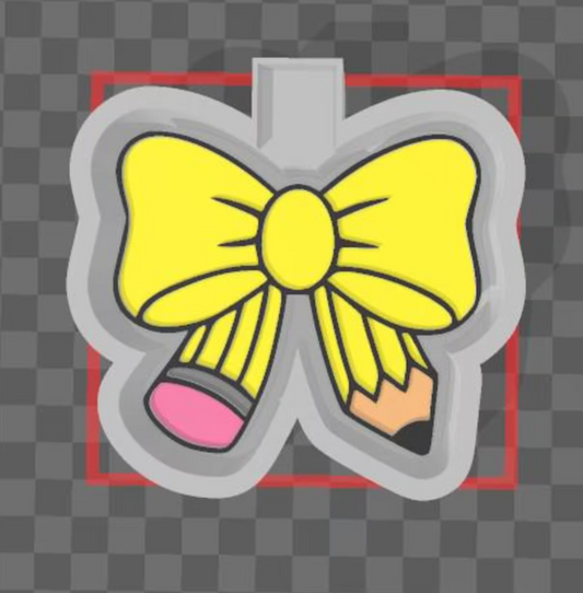 COQUETTE PENCIL BOW UNDECORATED FRESHIE OR MOLD