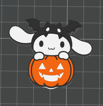 3D CINNY PUMPKIN Straw Topper Standard