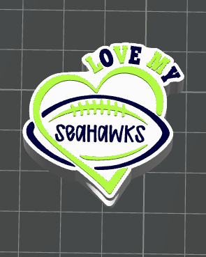 3D LOVE MY SEE-HAWK Straw Topper Standard or Stanley-SHOP EXCLUSIVE