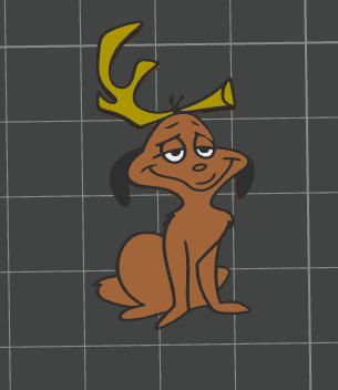 3D GRUMPY PUP Topper Standard or Stanley