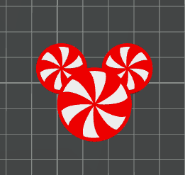 3D MAGICAL CANDY CANE Topper Standard or Stanley