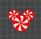 3D MAGICAL CANDY CANE Topper Standard or Stanley