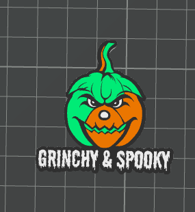 3D GRINCHY AND SPOOKY  Straw Topper Standard- SHOP EXCLUSIVE