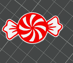 3D PEPPERMINT CANDY Topper Standard or Stanley