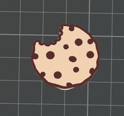 3D Santa's Cookie Straw Topper Standard or Stanley