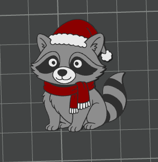 3D FEREL SANTA Straw Topper Standard or Stanley